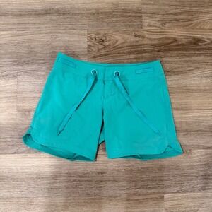 prAna Board Shorts Womens XS Silvan Green Swim Outdoor Quick Dry